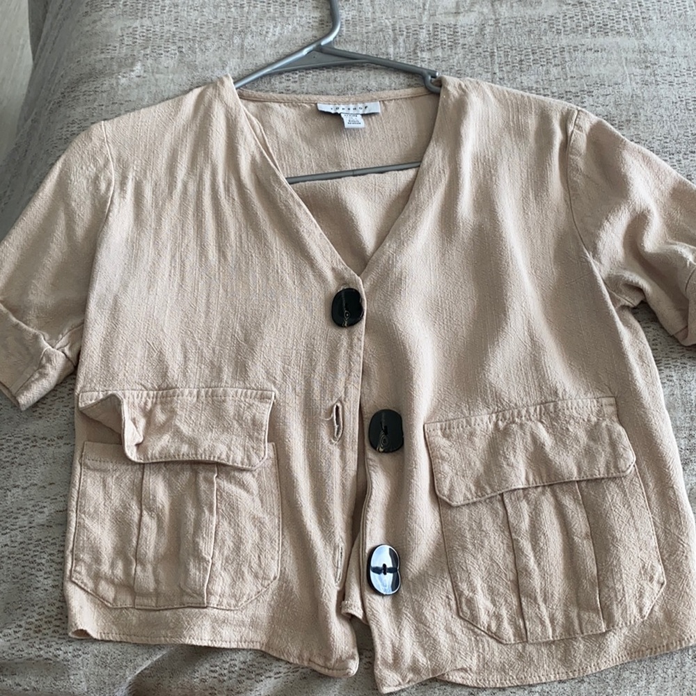 top shop tan top